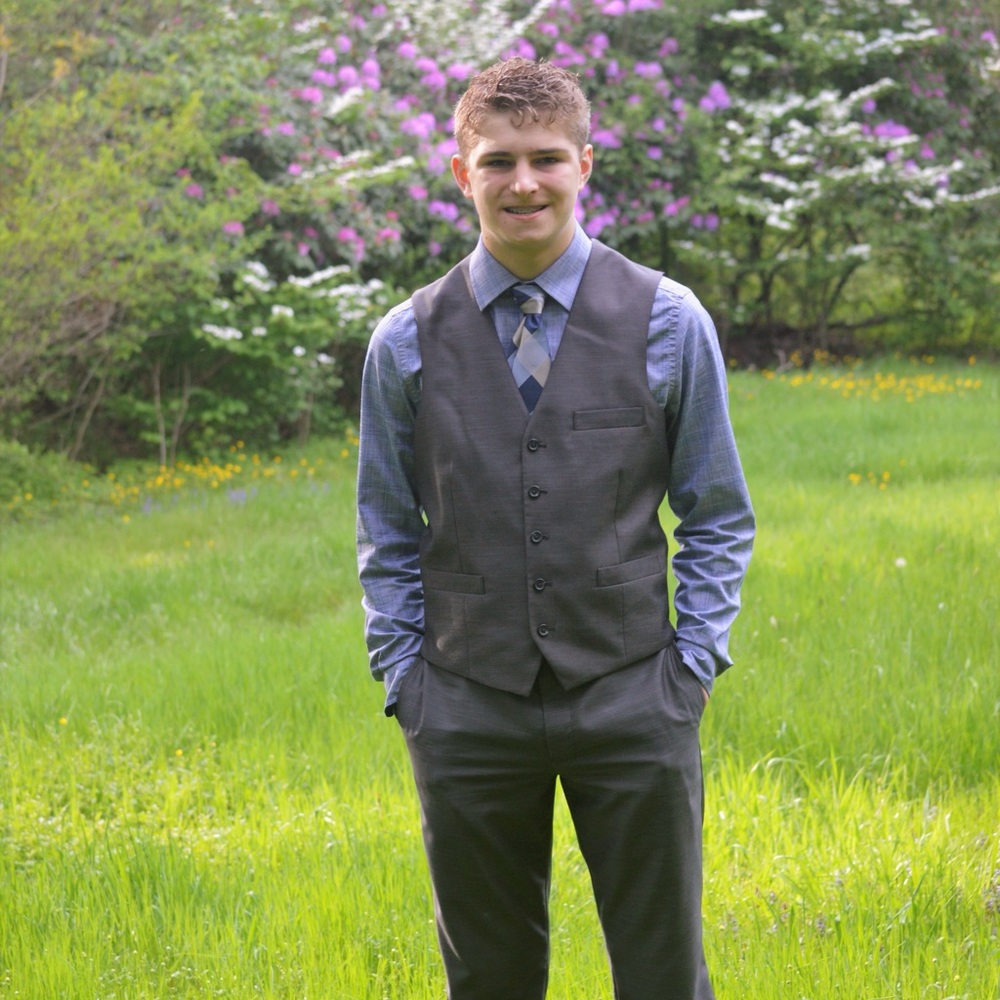 Young men’s suit outfit